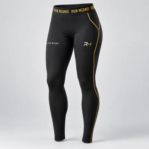 Long Tights in black, Run Mzansi design