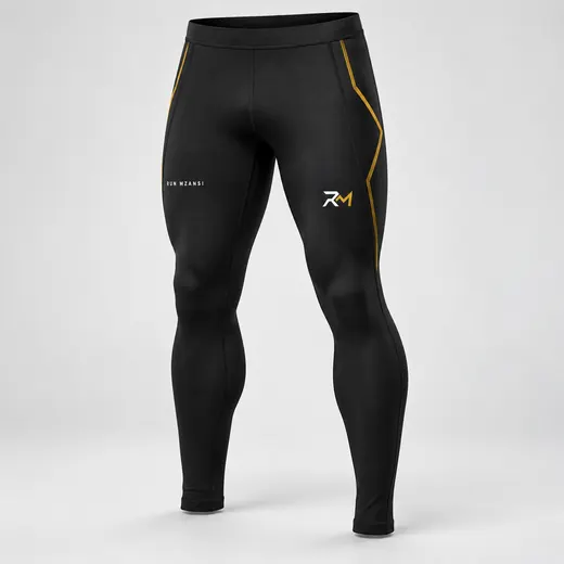 Long Tights in black, Run Mzansi design