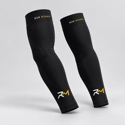 Arm Sleeves in black, Run Mzansi design