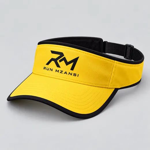 Sun Visor in yellow, Run Mzansi design